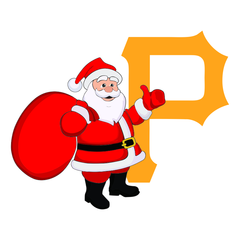 Pittsburgh Pirates Santa Claus Logo iron on paper